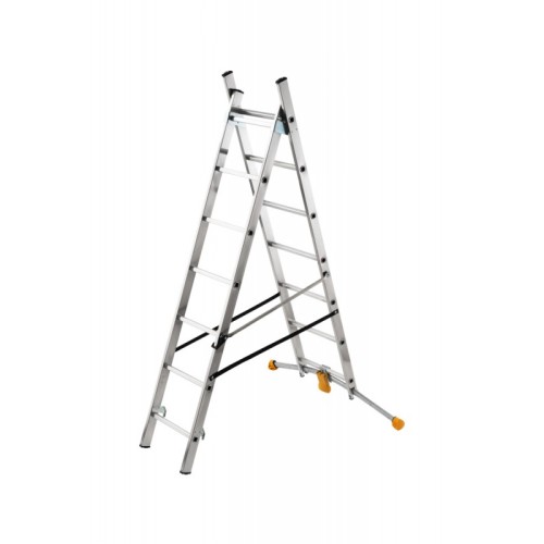 Escalera combinada de 2 tramos con...