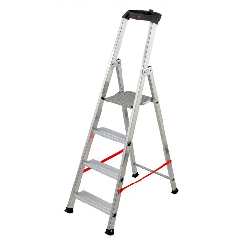 Escalera de tijera profesional Alu PRO (4 peldaños)