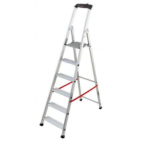 Escalera de tijera profesional Alu PRO (6 peldaños)