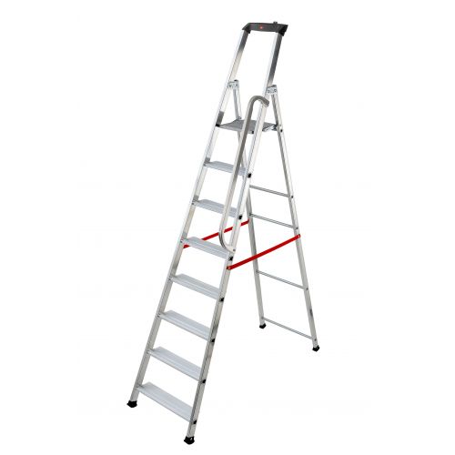 Escalera de tijera profesional Alu PRO (8 peldaños)