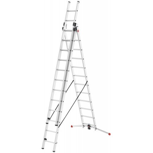 Escalera aluminio combinada 3 tramos con estabilizador curvo ProfiLOT Combi (3x12 peldaños)