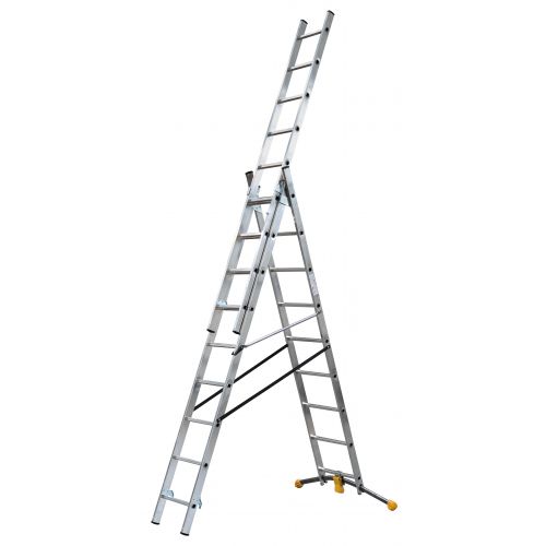 HobbyLOT 3-section combination ladder with curved stabilizer