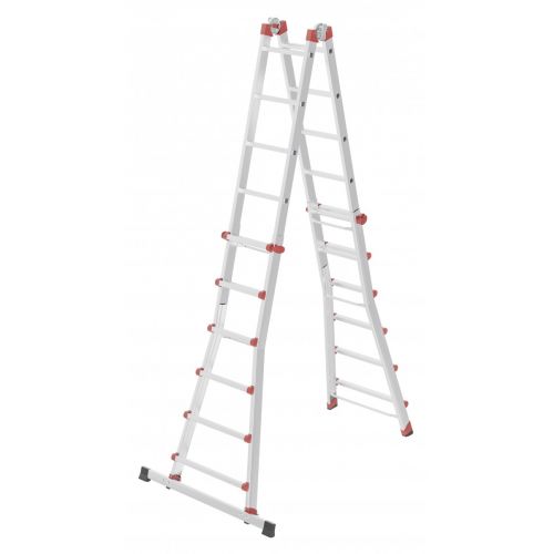 Escalera aluminio telescópica multiposición ProfiStep Multi con estabilizador (4x6 peldaños)