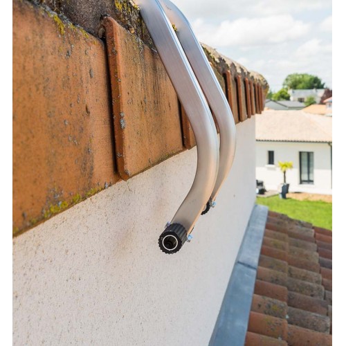 Gancho universal para cornisa de techo para escalera de mano