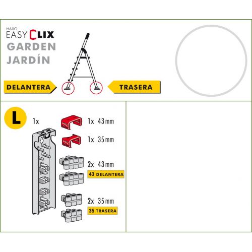 Juego de tacos EasyClix Garden (Jardín) tamaño L