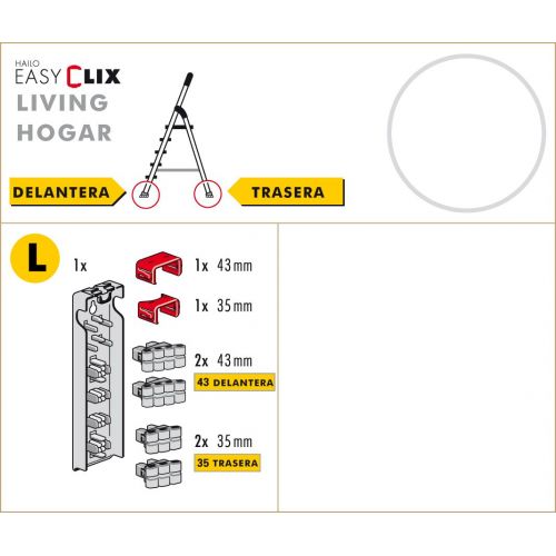 Juego de tacos EasyClix Living (Hogar) tamaño L
