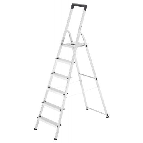 Escalera de tijera de aluminio L40 EasyClix (6 peldaños)