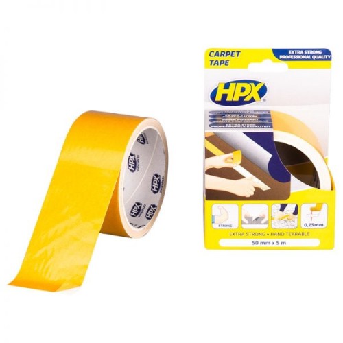 Cinta doble cara para moquetas (50mm x 5m)
