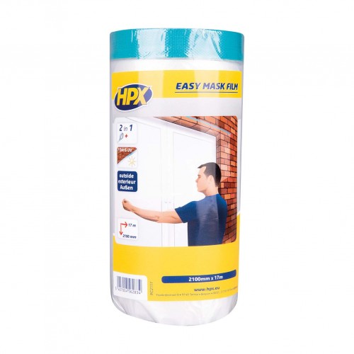 Film transparente con cinta de tela Easy Mask Outdoor (2100mm x 17m)