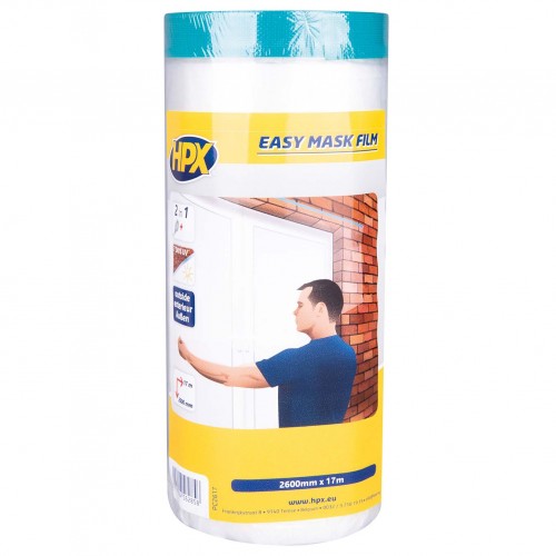 Film transparente con cinta de tela Easy Mask Outdoor (2600mm x 17m)