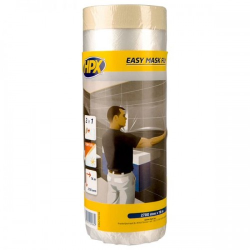 Film transparente con cinta de pintor Easy Mask (2700mm x 17m)