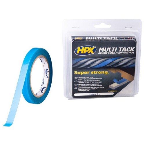 Cinta doble cara Multi Tack Semitransparente (12mm x 5m)