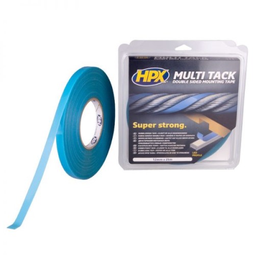 Cinta doble cara Multi Tack Semitransparente (12mm x 25m)