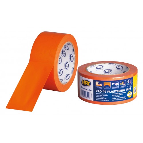 Cinta de protección de PE para yeso Naranja (50mm x 33m)