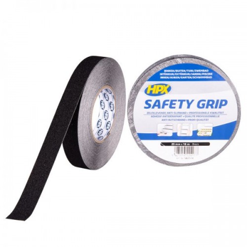 Cinta antideslizante Safety Grip Negro (25mm x 18m)