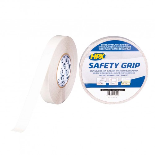 Cinta antideslizante Safety Grip Semitransparente (25mm x 18m)