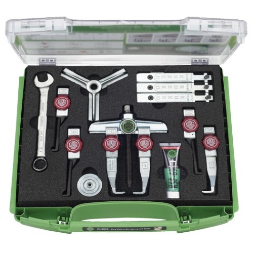 Juego extractor universal 2 y 3 brazos 13 piezas con ganchos estrechos ajuste rápido