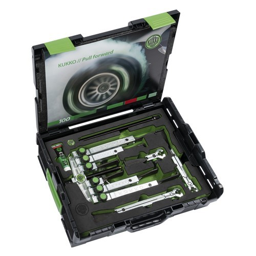 Juego extractor universal 2 y 3 brazos 13 piezas con ganchos estrechos ajuste rápido de goma