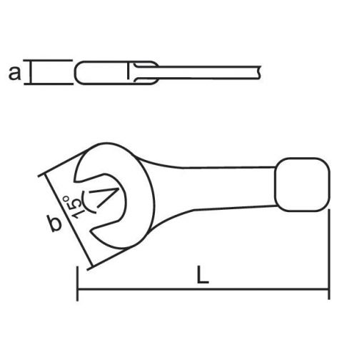 Llave fija de golpe (DIN 133)