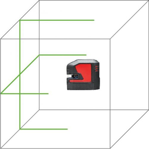 Nivel láser de líneas verdes Lino L2G con pilas y/ o batería recargable