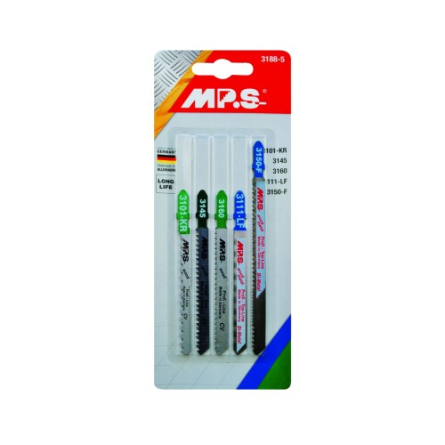 Juego de 5 sierras de calar madera y metal 3188-5