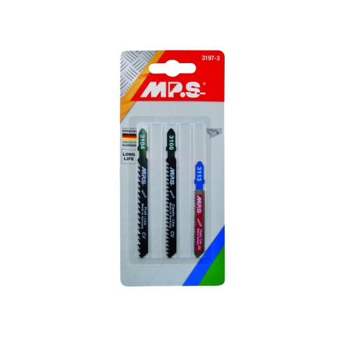 Juego de 3 sierras de calar madera y metal 3197-3