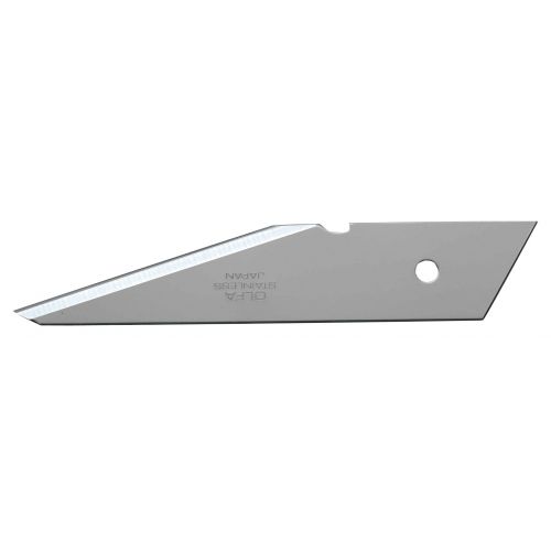 Pack de 2 cuchillas doble filo 105x20x1 mm plateadas