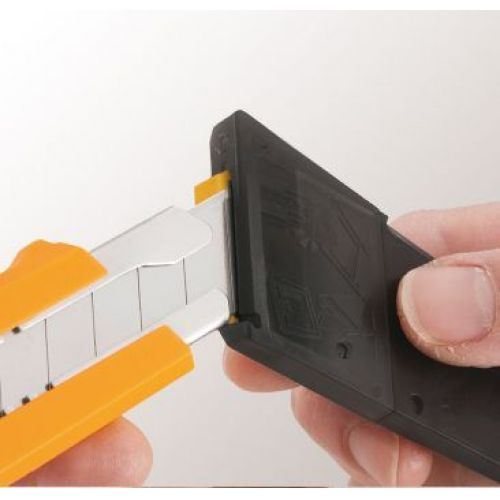 Cúter con bloqueo automático y contenedor/troceador de cuchillas incorporado DL-1