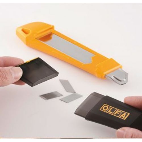 Cúter de bloqueo automático con contenedor/troceador de cuchillas incorporado DL-1