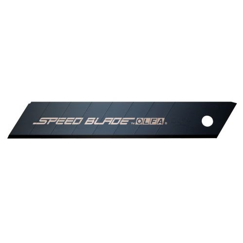 Pack de 5 cuchillas troceables Speed Blade 18 mm negras