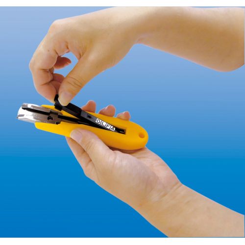 Cúter de seguridad mango Comfort Grip con retracción de cuchilla semi automática SK-5