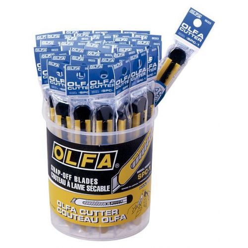 Pack de 40 cúters de bloqueo automático con clip para bolsillo SPC-1/40