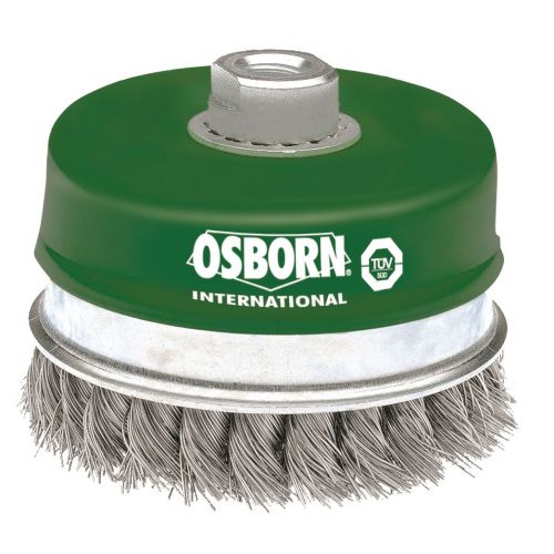Copos de arame trançado - porca M14 (para rebarbadora 150-180-230)