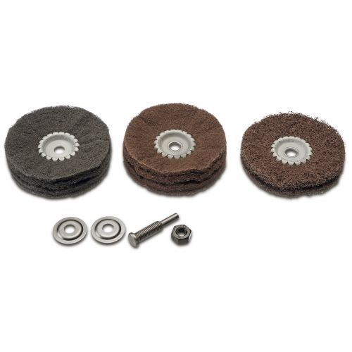 Kit de roda de fibra não tecida para acabamento acetinado