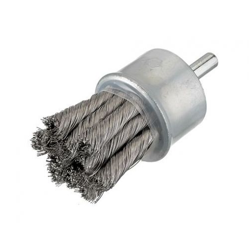 Escovas de arame torcido - haste de 6 mm (moedor reto de alta velocidade)