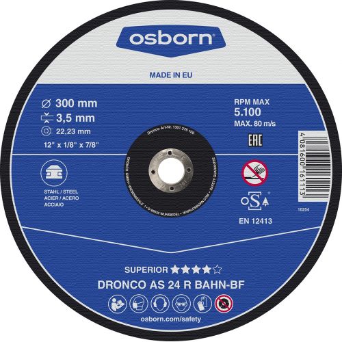 Disco de corte metal AS 24 R BAHN Special 350 x 4 mm