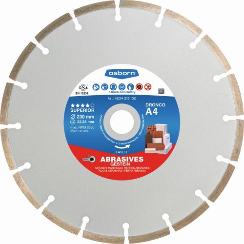 Disco de diamante Superior A4 - Materiales abrasivos (Antes LT76)