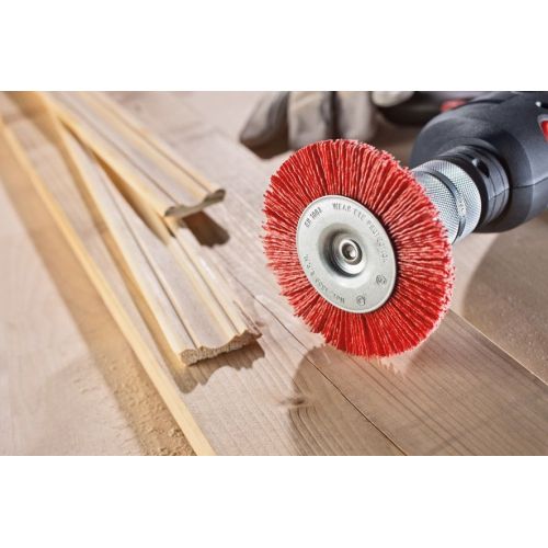 Escovas circulares de filamento abrasivo - haste de 6mm (4.500 RPM)