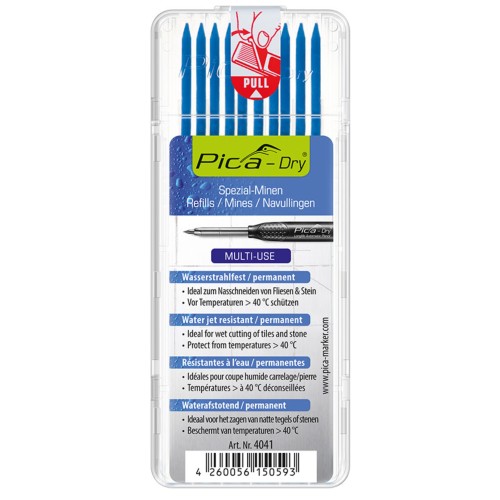 Estuche 10 minas Dry Azul