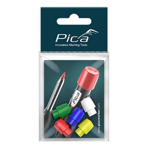 Juego de 5 capuchones para Pica Dry (rojo, azul, verde, amarillo, y blanco)