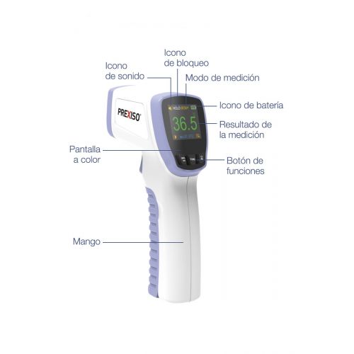 Termómetro infrarrojos para medir la temperatura sin contacto PIT20