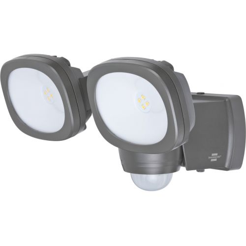 Foco LED de pared doble a batería LUFOS con detector de movimiento y protección IP44