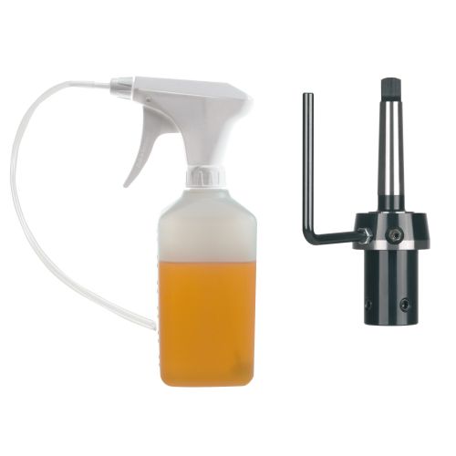 Soporte para brocas huecas Weldon CM2 + Botella refrigerante