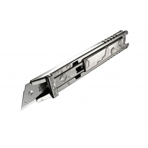 Cúter de seguridad de acero inoxidable con retracción de cuchilla semi automática SK-12