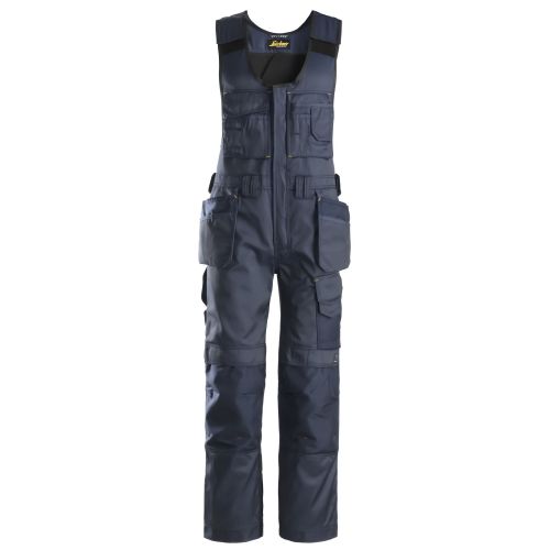 Snickers Workwear 0212 Peto bolsillos flotantes DuraTwill azul marino T.50