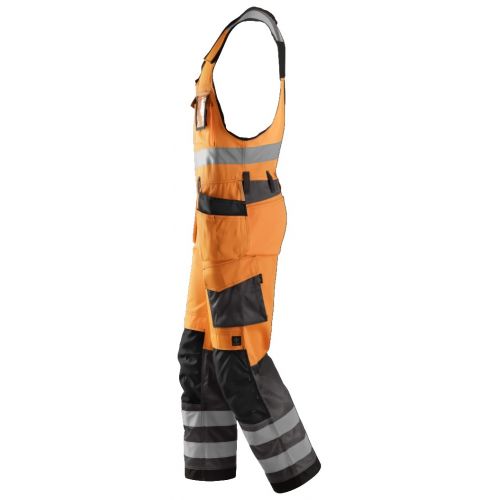 0213 Peto bolsillos flotantes Alta Visibilidad Clase 2 Naranja / Gris antracita