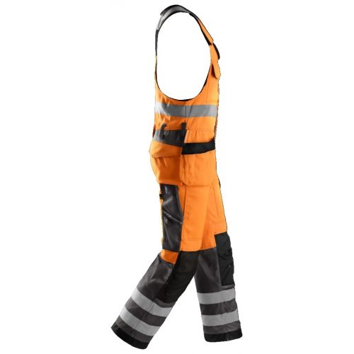 0213 Peto bolsillos flotantes Alta Visibilidad Clase 2 Naranja / Gris antracita