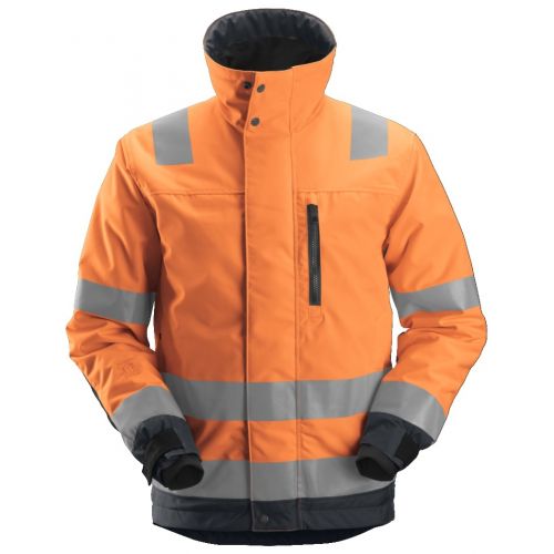 1130 Chaqueta de alta visibilidad clase 3 con aislamiento 37.5® AllroundWork naranja/ gris acero