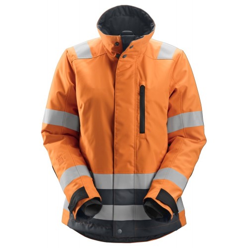 1137 Chaqueta con aislamiento AllroundWork High-Vis 37.5® Class 2/3 para mujer naranja-gris acero talla XXL