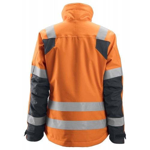 1137 Chaqueta de alta visibilidad clase 2/3 para mujer con aislamiento 37.5® AllroundWork naranja/ gris acero